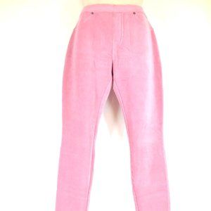 Bubble Gum Pink Corduroy Stretch Stovepipe Jeans
